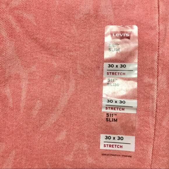 LEVI’S 511 Slim Men’s Stretch Salmon Jeans - Picture 9 of 12